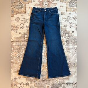 Wrangler Dark Blue Flare Women's Jeans